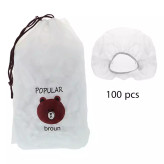 درپوش ظرف یکبار مصرف مدل نایلونی مجموعه 100 عددی